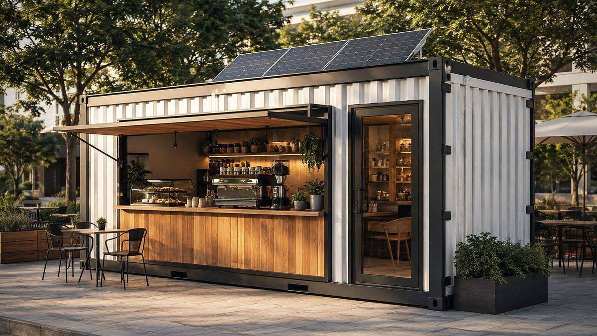 Roadside café design rendering