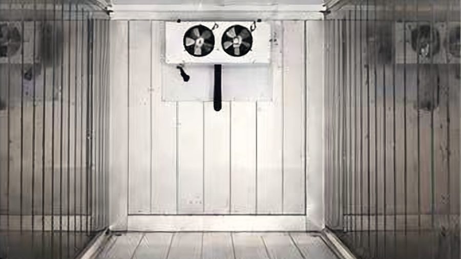 Solar cold room design rendering